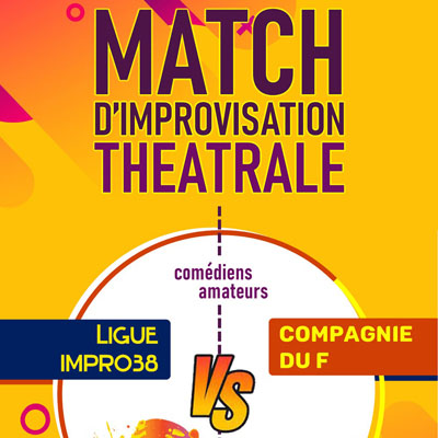 Affiche du match d'improvisation du 8 octobre 2025